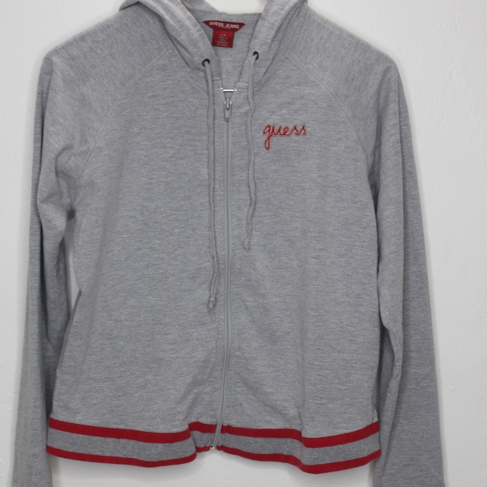 Guess Zip Up Sweater (L)